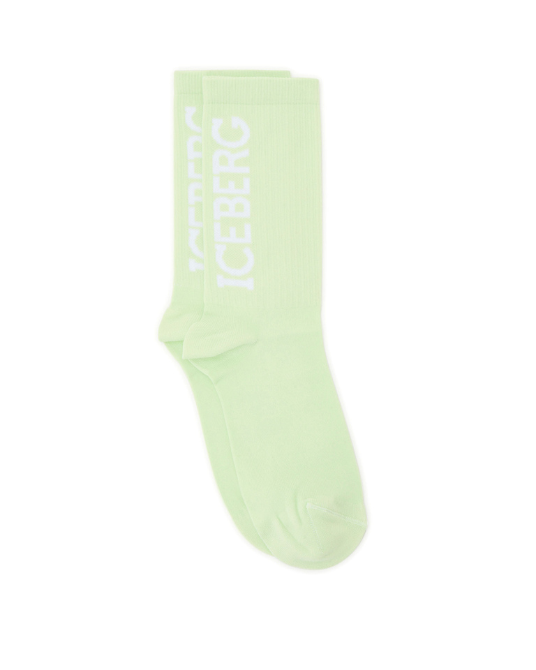 Cotton socks with logo - socks | Iceberg - Official Website