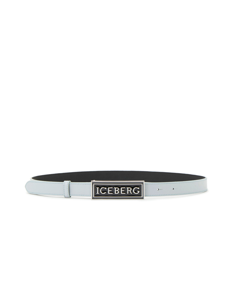 Cintura azzurra con logo - Accessori | Iceberg - Official Website