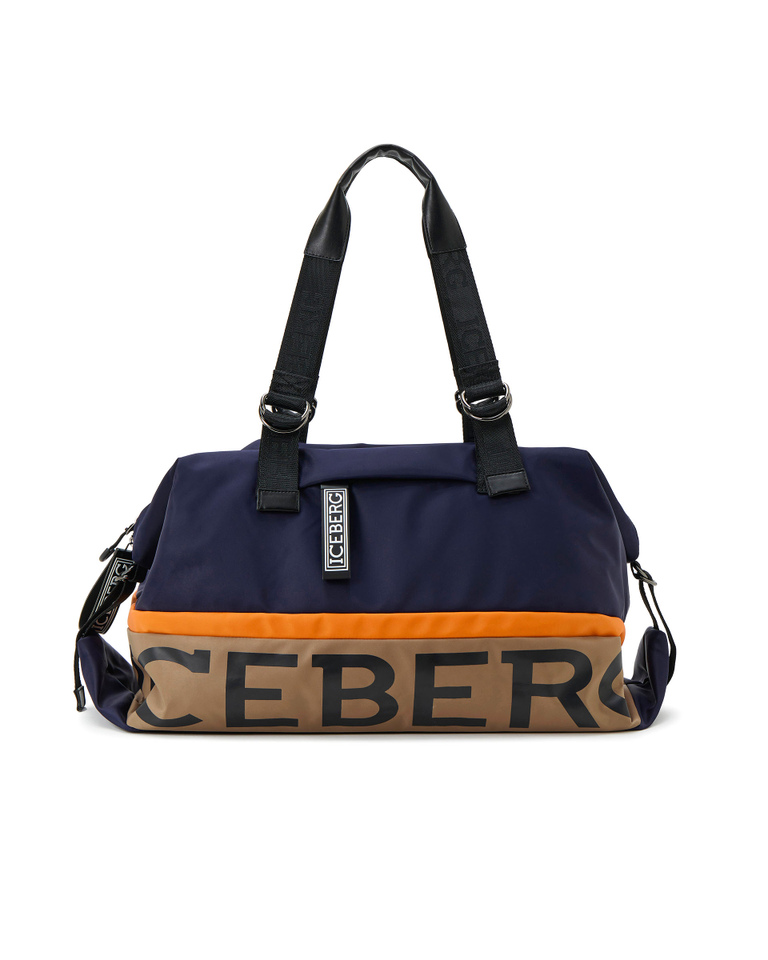 Blue bag with institutional logo - Bags & Belts | Iceberg - Official Website