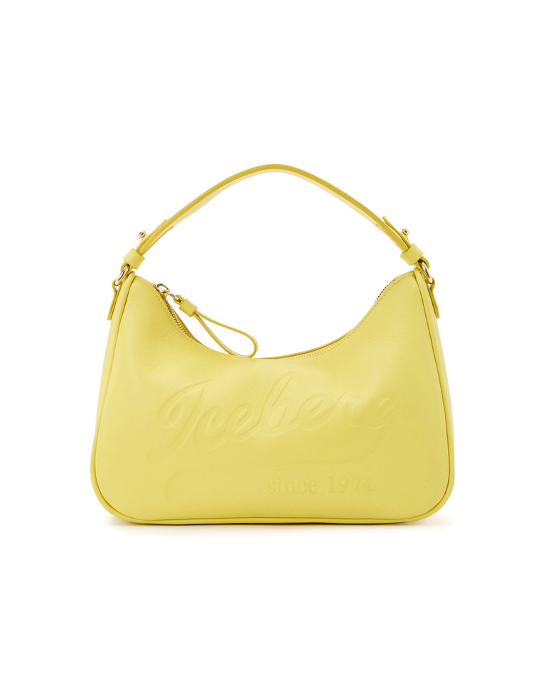 Yellow shoulder bag with baseball logo - Accessories | Iceberg - Official Website