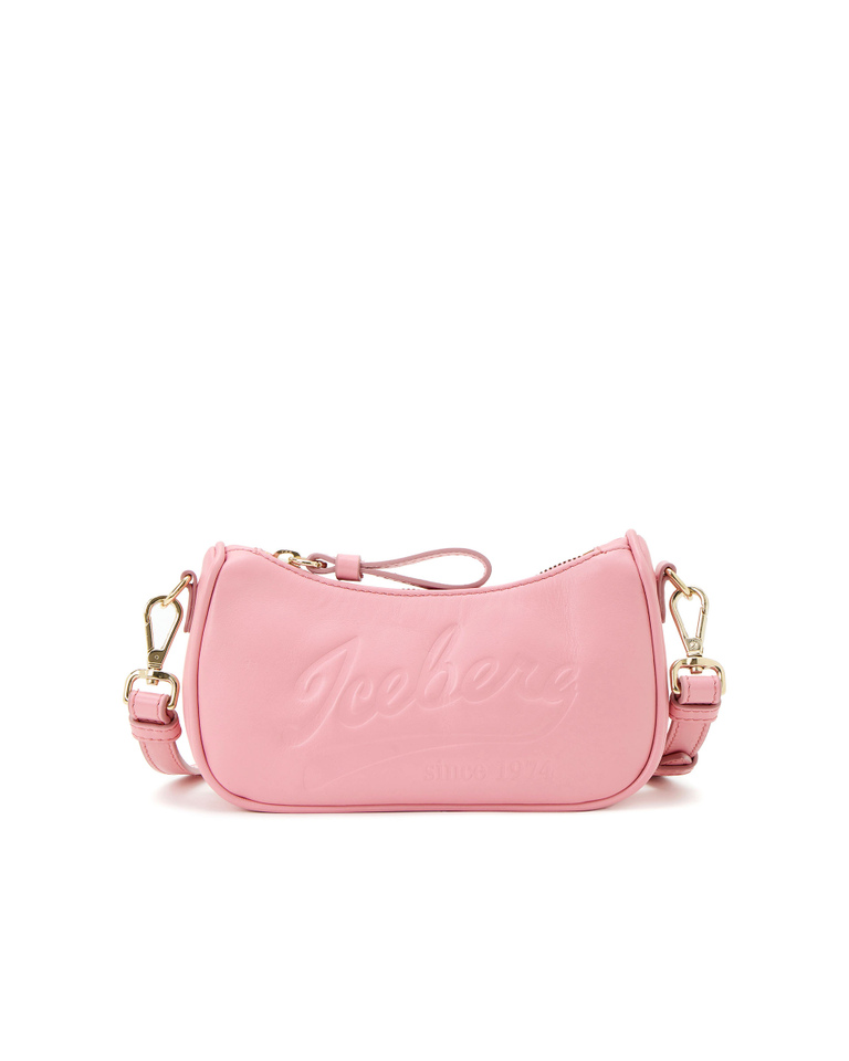 Pink crossbody bag with baseball logo - Accessories | Iceberg - Official Website