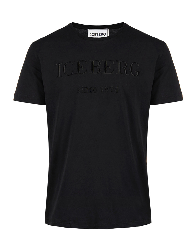 Black heritage logo t-shirt - New in | Iceberg - Official Website