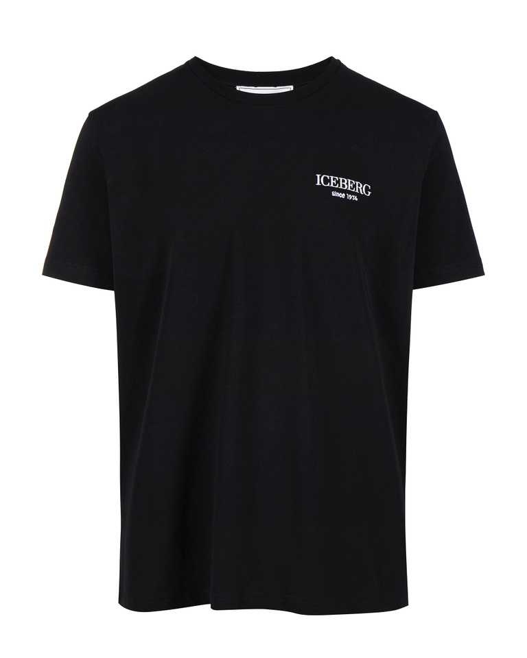 Looney Tunes black t-shirt with heritage logo - New in | Iceberg - Official Website