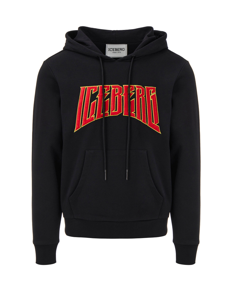 Men's extreme fit hoodie with Iceberg Rock logo - sweatshirts | Iceberg - Official Website