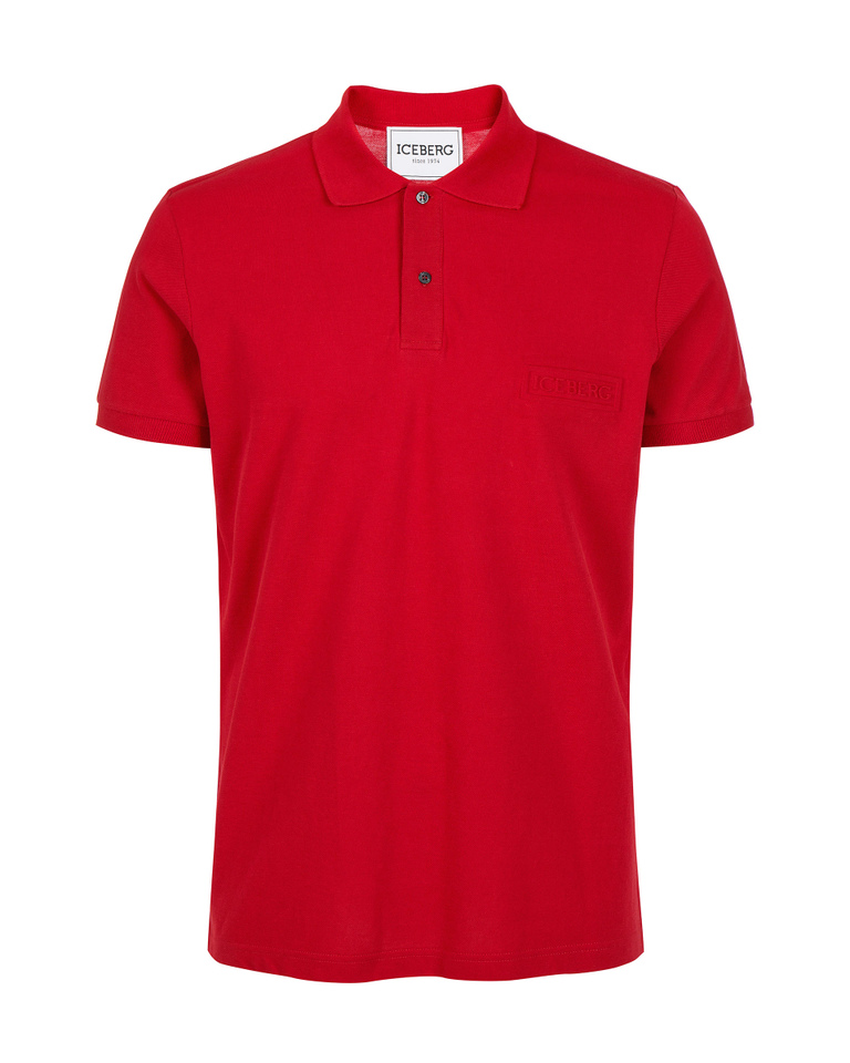 Men's bordeaux Polo shirt - T-shirts | Iceberg - Official Website