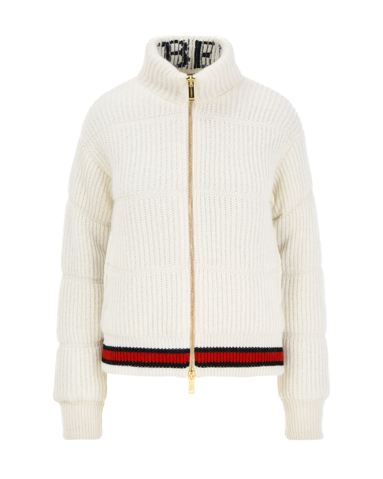 Women's cream mohair knit jacket - Knitwear | Iceberg - Official Website