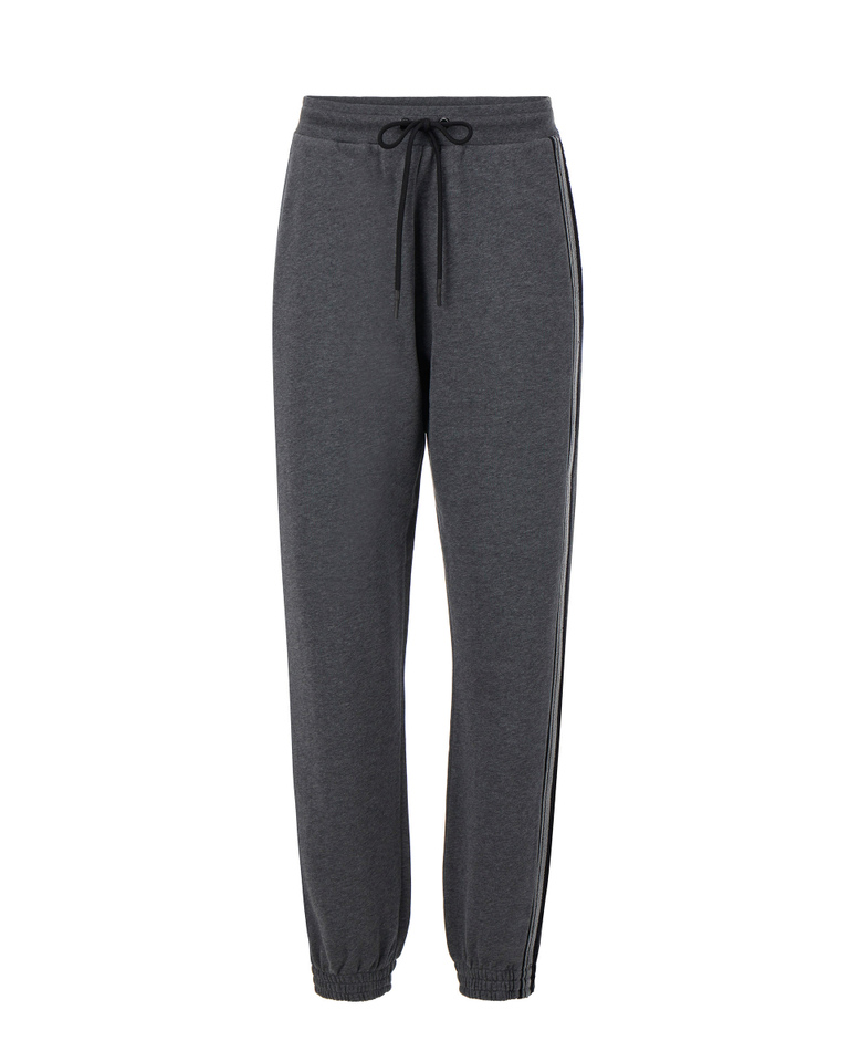 Women's grey fleece jogging pants - Trousers | Iceberg - Official Website