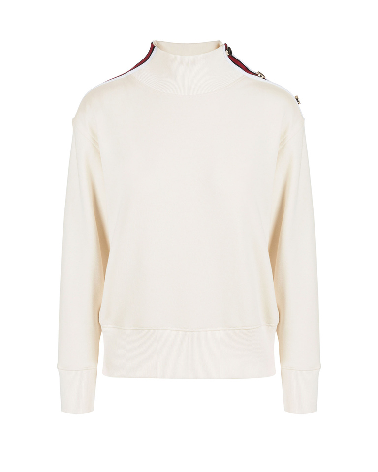 Women's powder pink cotton turtleneck - Sweatshirts | Iceberg - Official Website