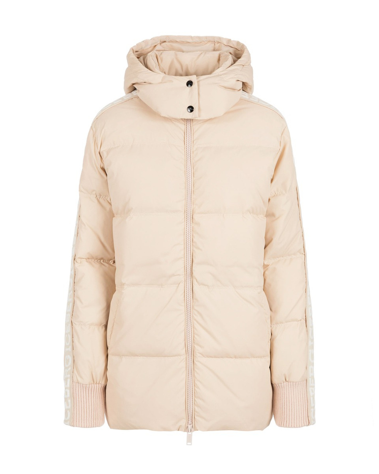 Women's powder pink down hoodie jacket - Jackets | Iceberg - Official Website