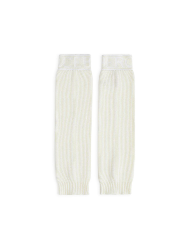 Cream knit leg warmers - Accessories | Iceberg - Official Website