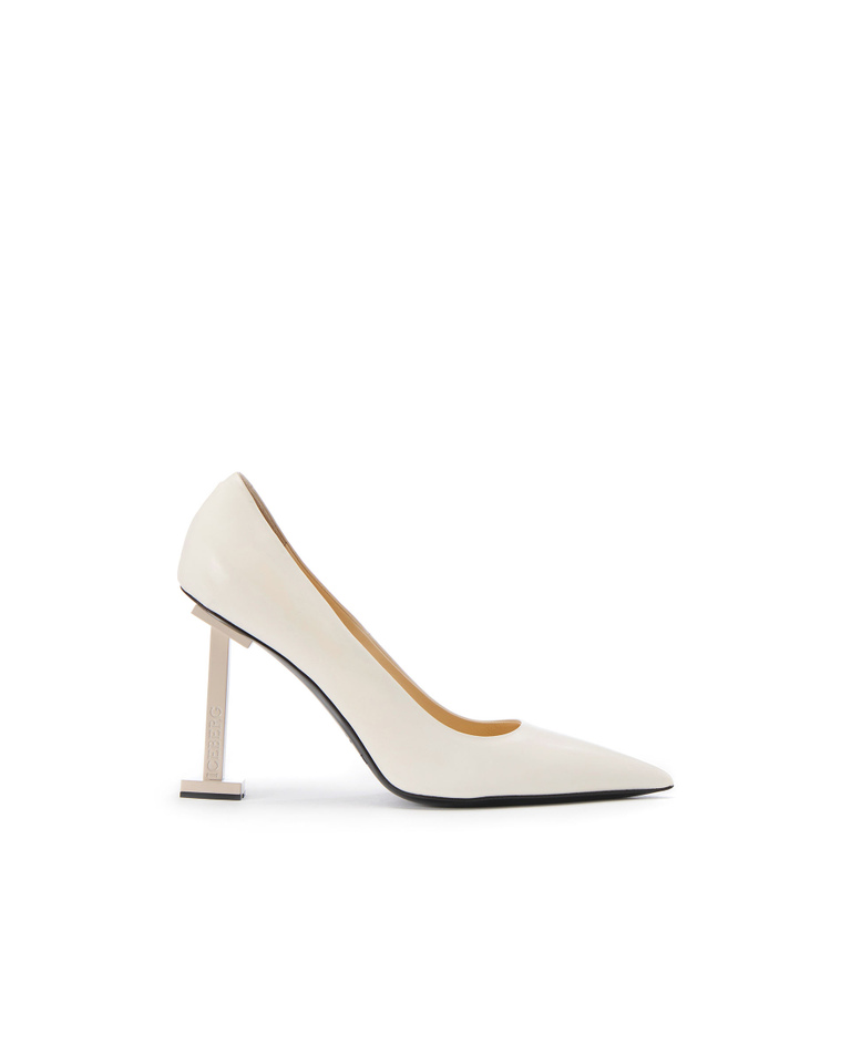 Ecru square base heels - Shoes & sneakers | Iceberg - Official Website