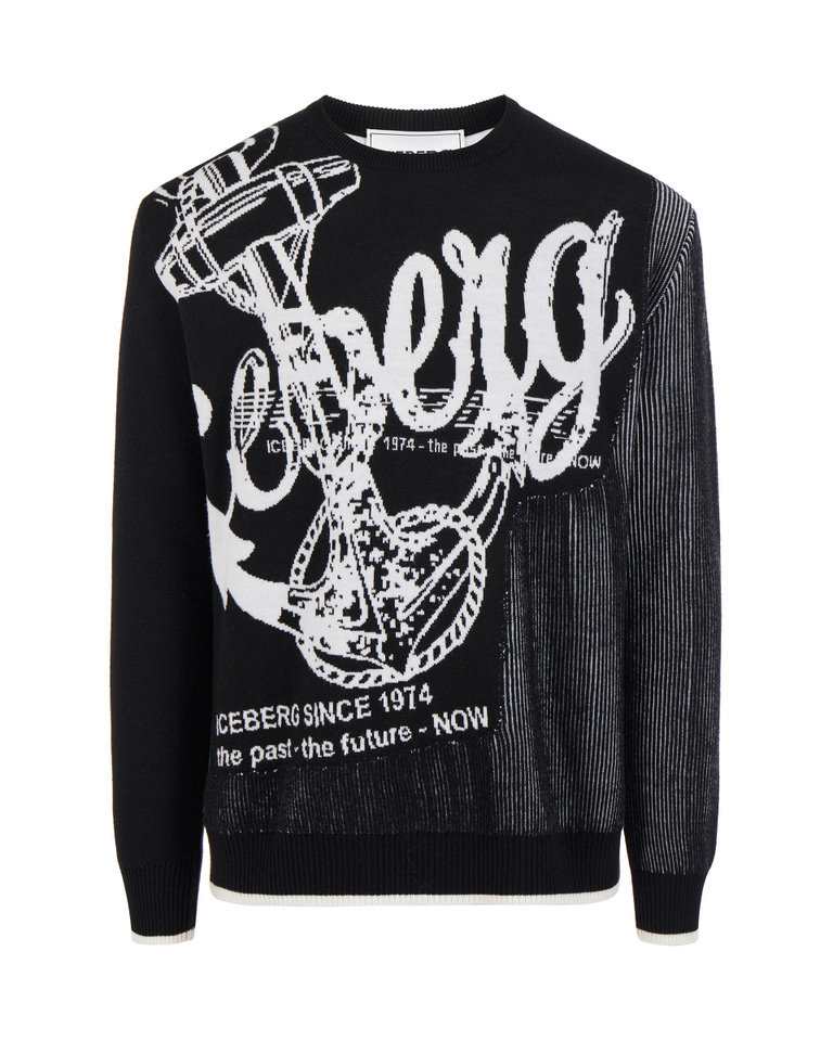 Anchor logo sweater - Shop by mood | Iceberg - Official Website