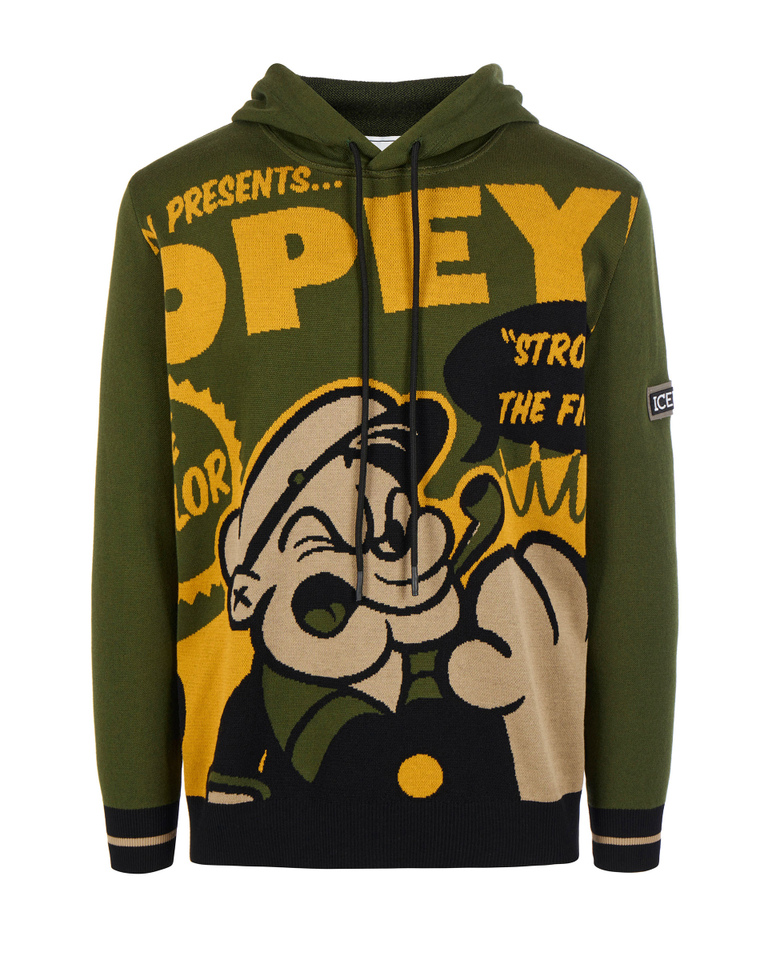Popeye hooded sweatshirt - NEW CAMOUFLAGE | Iceberg - Official Website