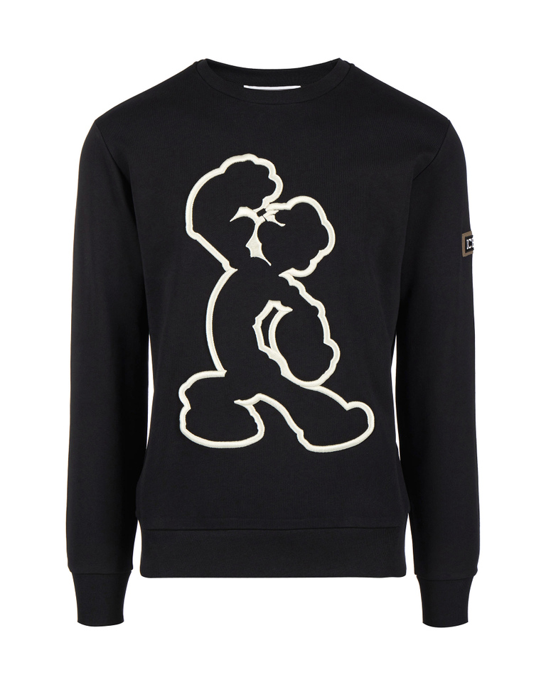 Popeye outline black sweater - Man | Iceberg - Official Website