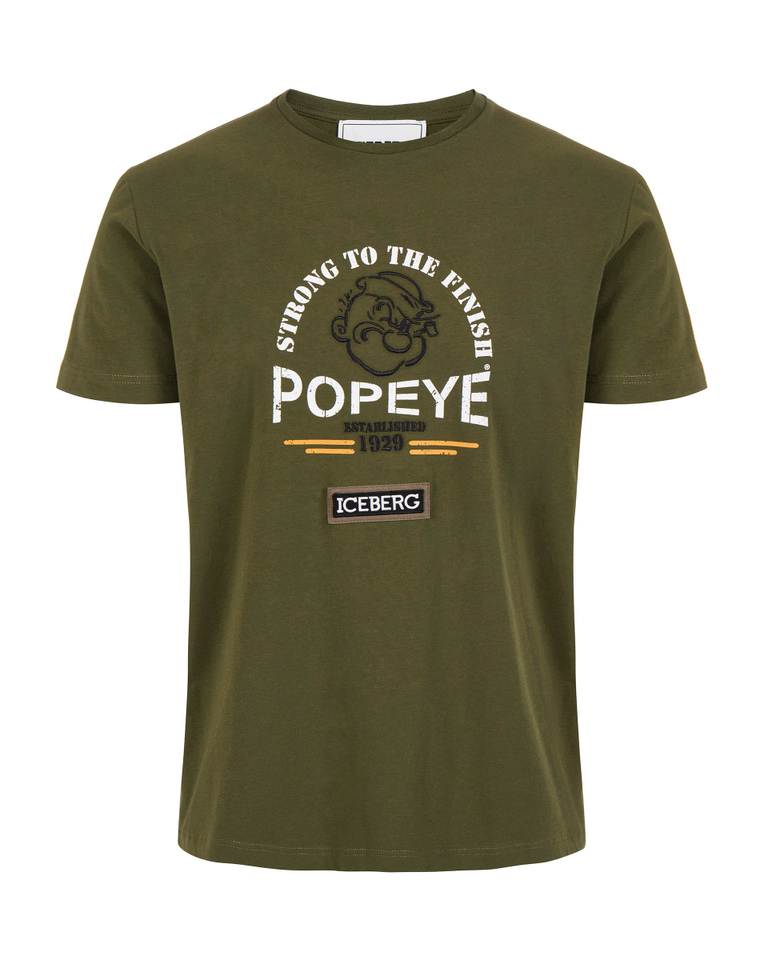 T-shirt grafica Popeye - NEW CAMOUFLAGE | Iceberg - Official Website