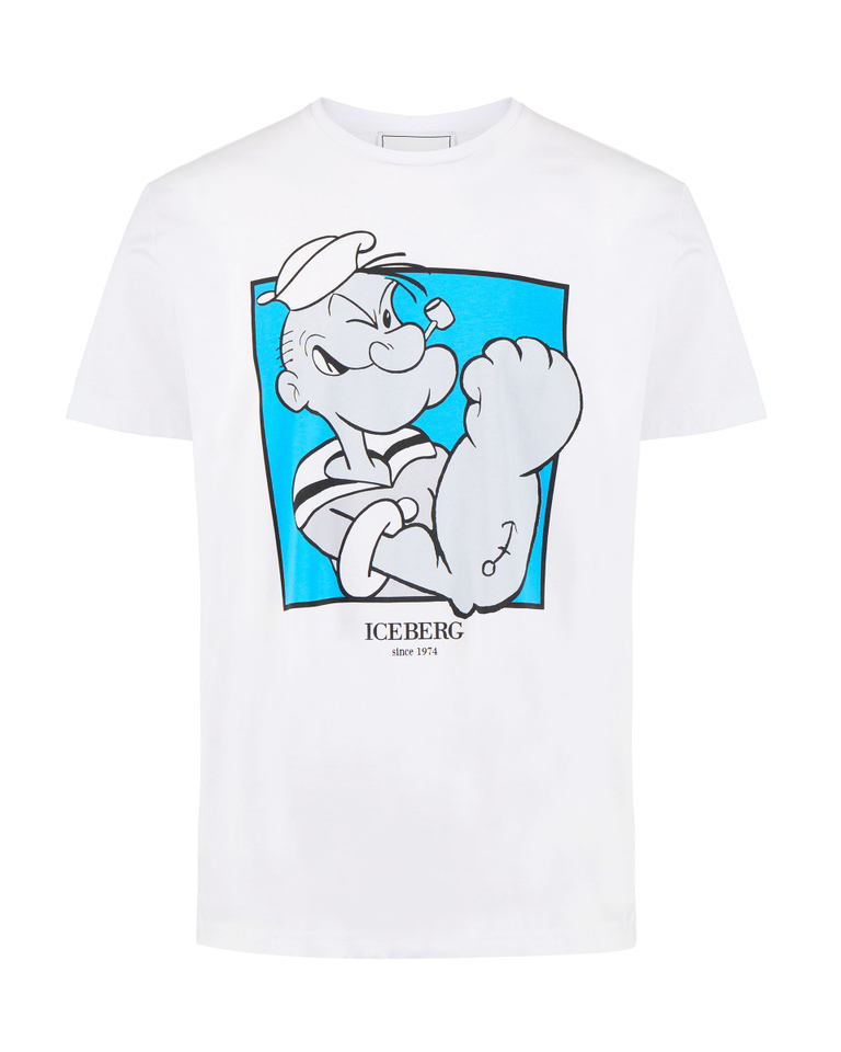 Popeye heritage logo T-shirt - Clothing | Iceberg - Official Website