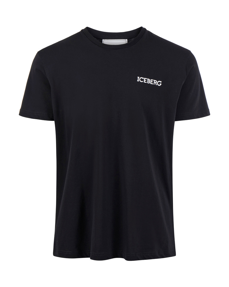 Black popeye T-shirt with logo - T-shirts & polo | Iceberg - Official Website
