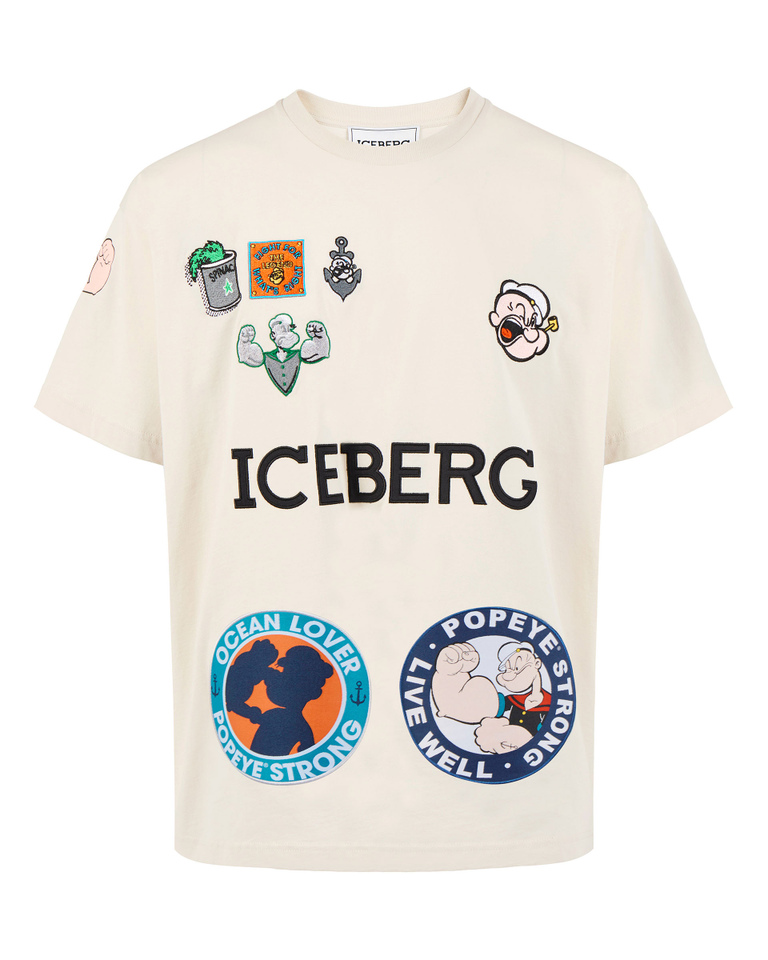Popeye patch T-shirt - T-shirts & polo | Iceberg - Official Website