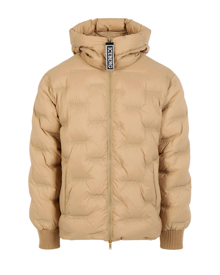 Nylon padded beige jacket - Carosello HP man SHOES | Iceberg - Official Website
