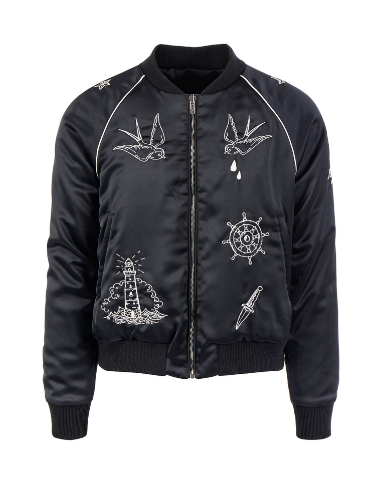 Heritage logo bomber jacket - Outerwear | Iceberg - Official Website