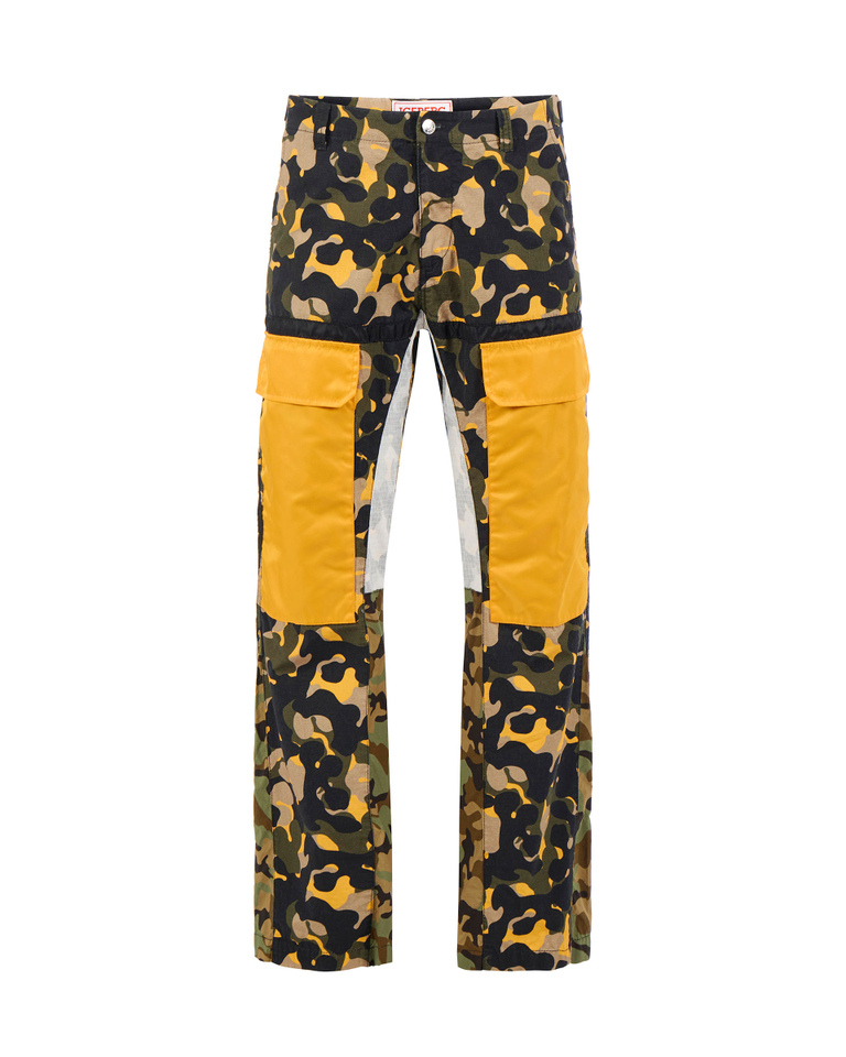 Camouflage patch cargo trousers - Fashion Show Man | Iceberg - Official Website