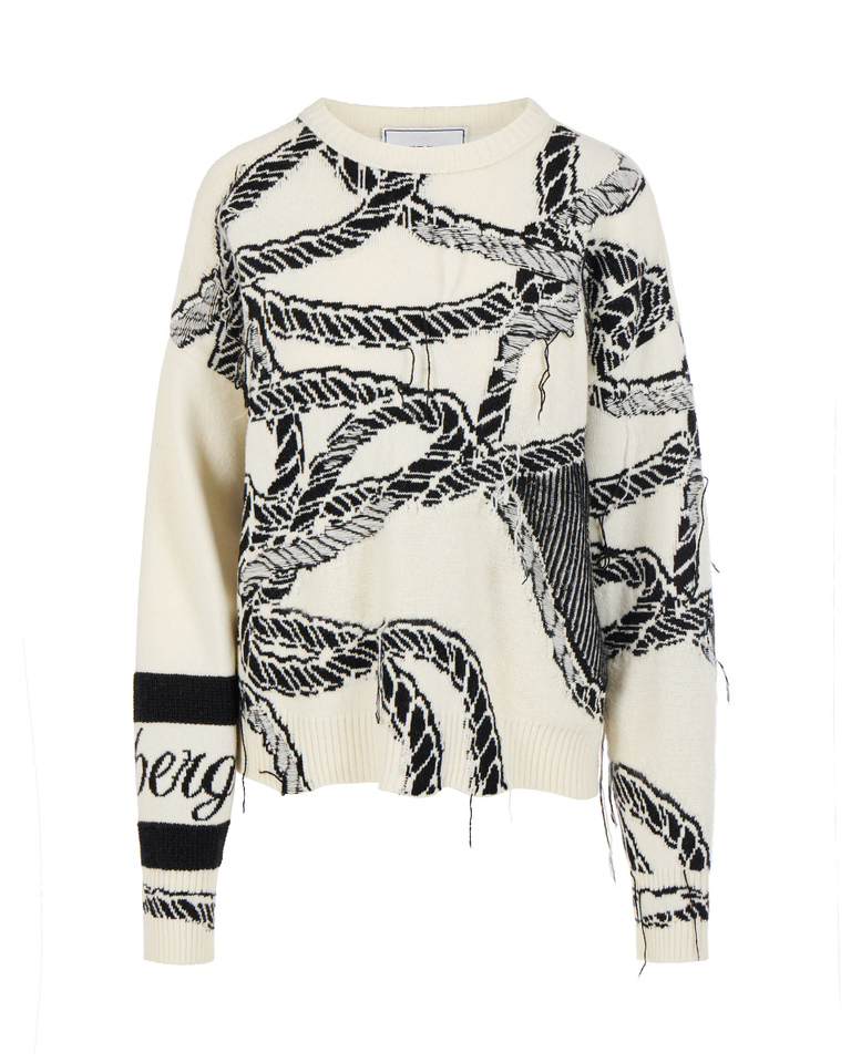 Ropes cashmere sweater - Knitwear | Iceberg - Official Website