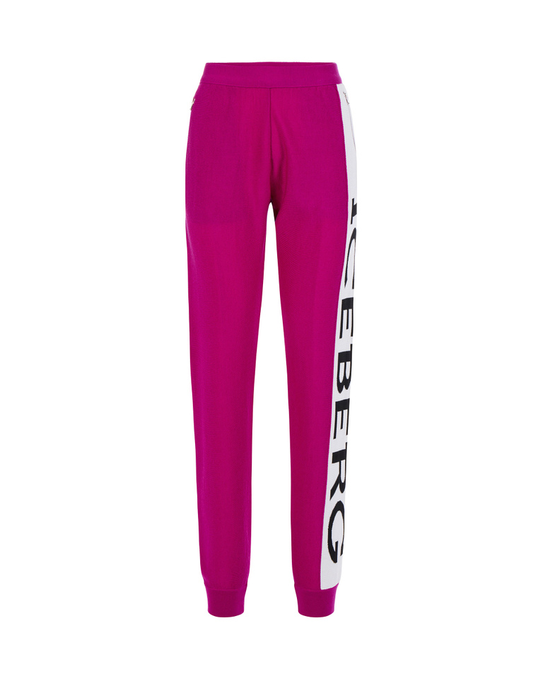 Jogging bottoms with institutional logo - SPORTY STYLISH | Iceberg - Official Website