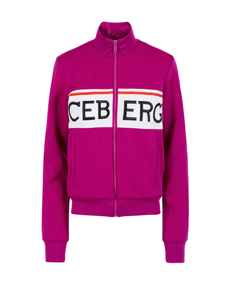 Tracksuit top with institutional logo - Sweatshirts | Iceberg - Official Website