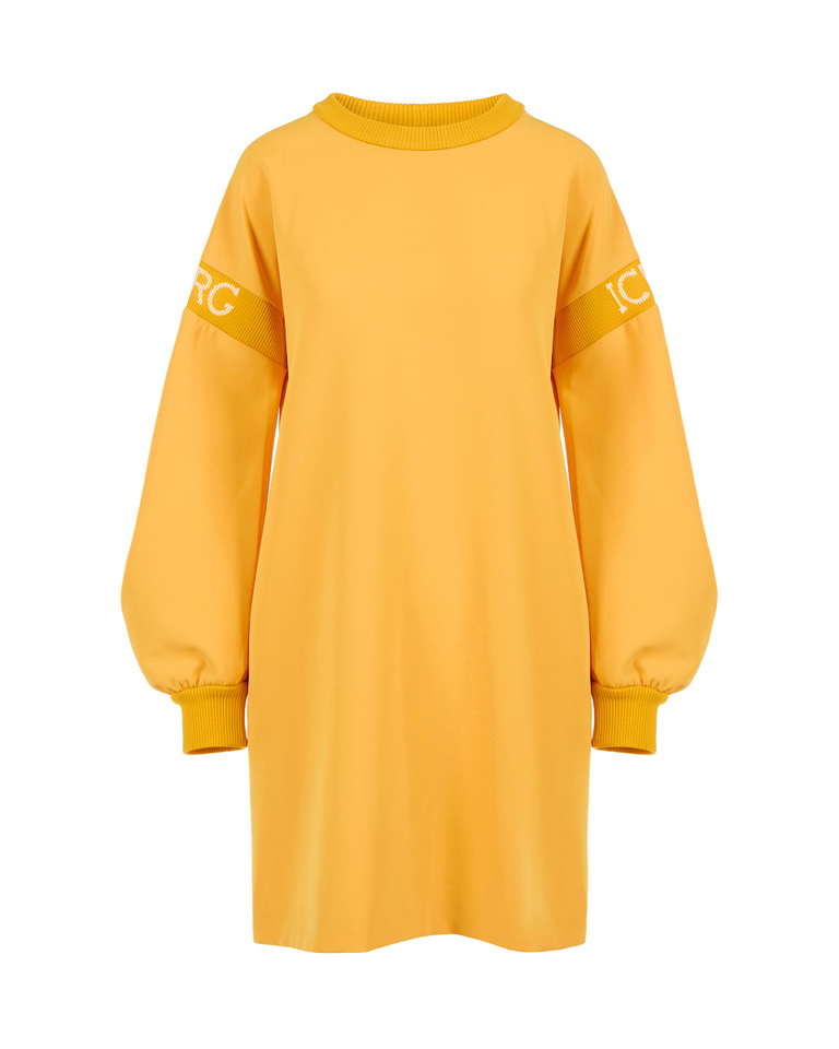 Sweatshirt dress with institutional logo - Dresses & Skirts | Iceberg - Official Website