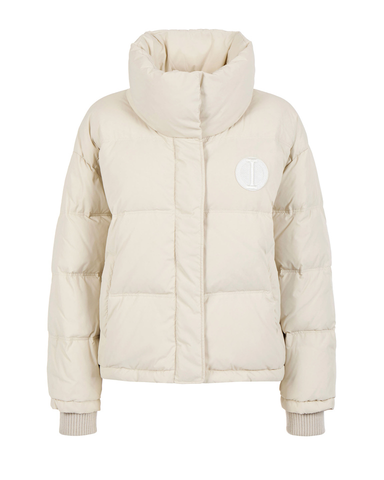 Short down jacket with patch logo - Clothing | Iceberg - Official Website