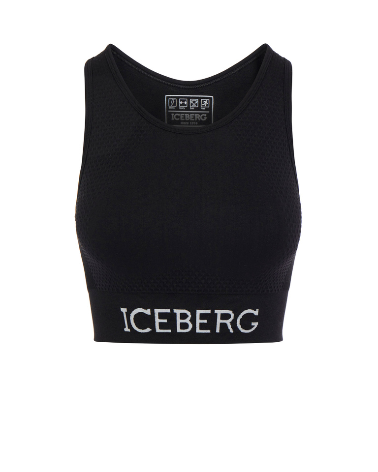 Iceberg logo seamless top - T-shirts and tops | Iceberg - Official Website