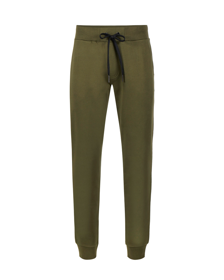Sage green joggers with heritage logo - Trousers | Iceberg - Official Website