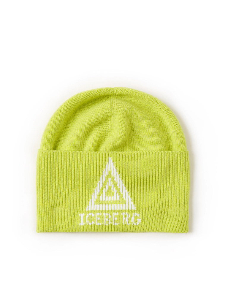 Iceberg triangle logo beanie - Hats & Scarves | Iceberg - Official Website