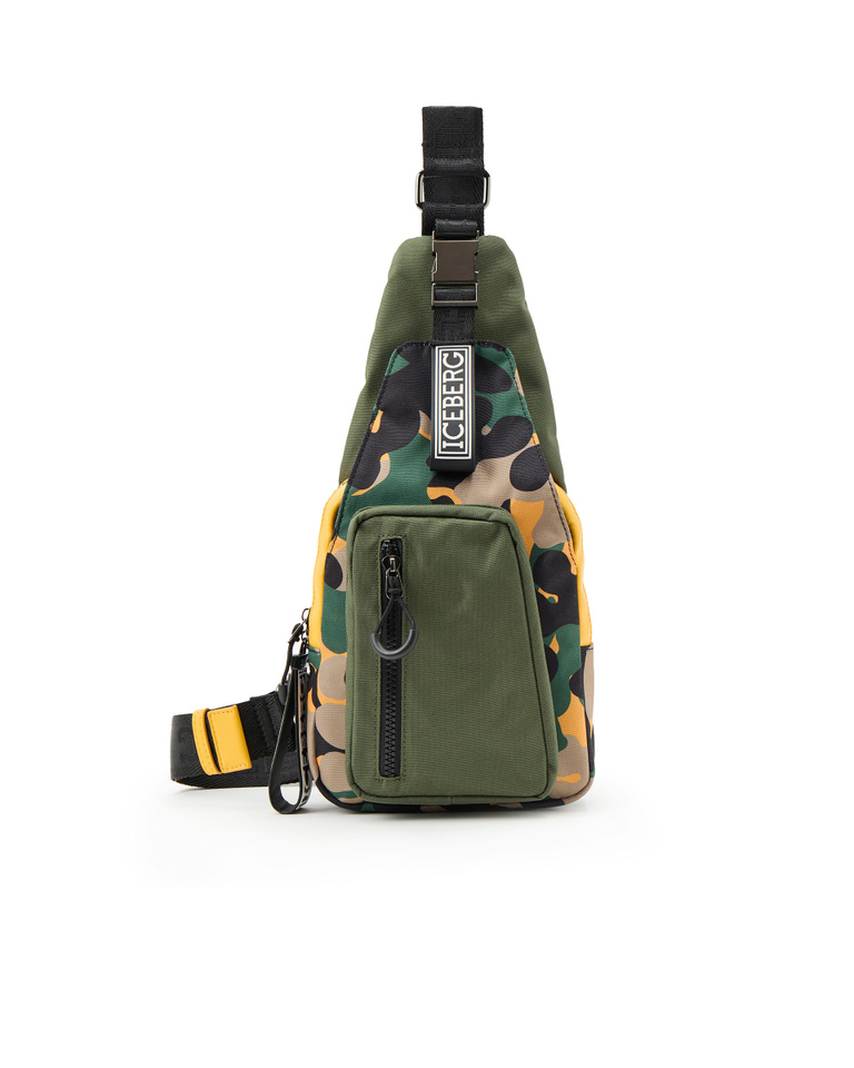 Crossbody bag with camouflage print - Bags & Belts | Iceberg - Official Website