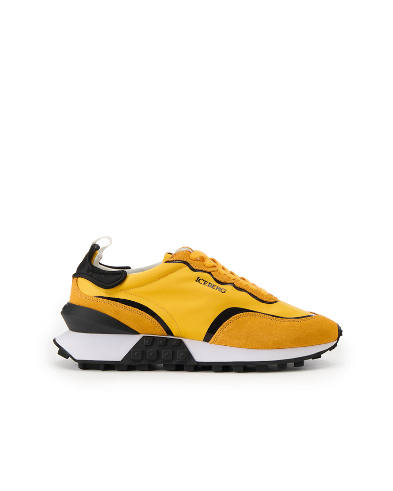Men's Hyper sneaker in yellow - Focus on | Iceberg - Official Website