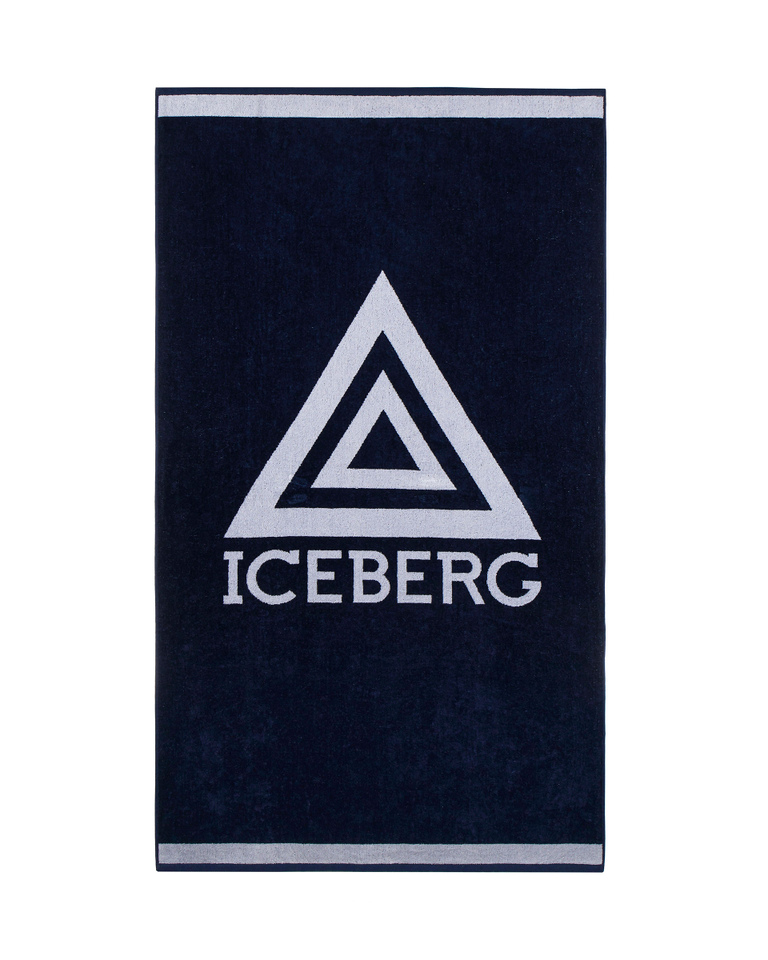 Blue triangle logo beach towel | Iceberg - Official Website