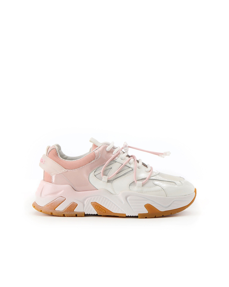 Kakkoi sneaker with drawstring in pink and white - FEMININE SPORT | Iceberg - Official Website
