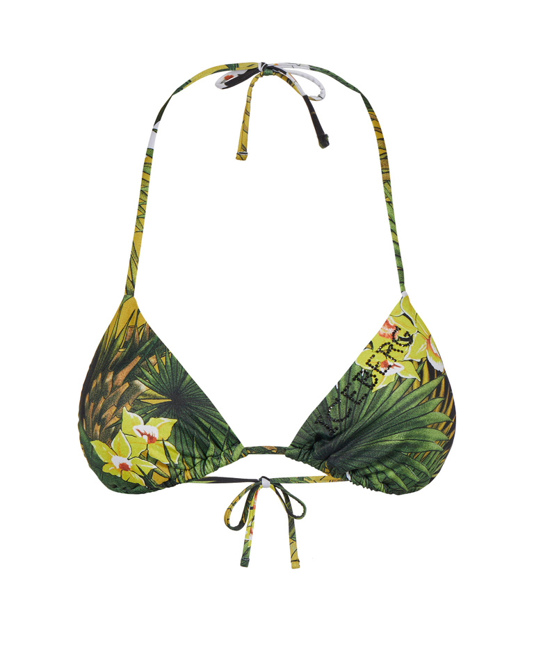 Palm print bikini top - Beachwear | Iceberg - Official Website