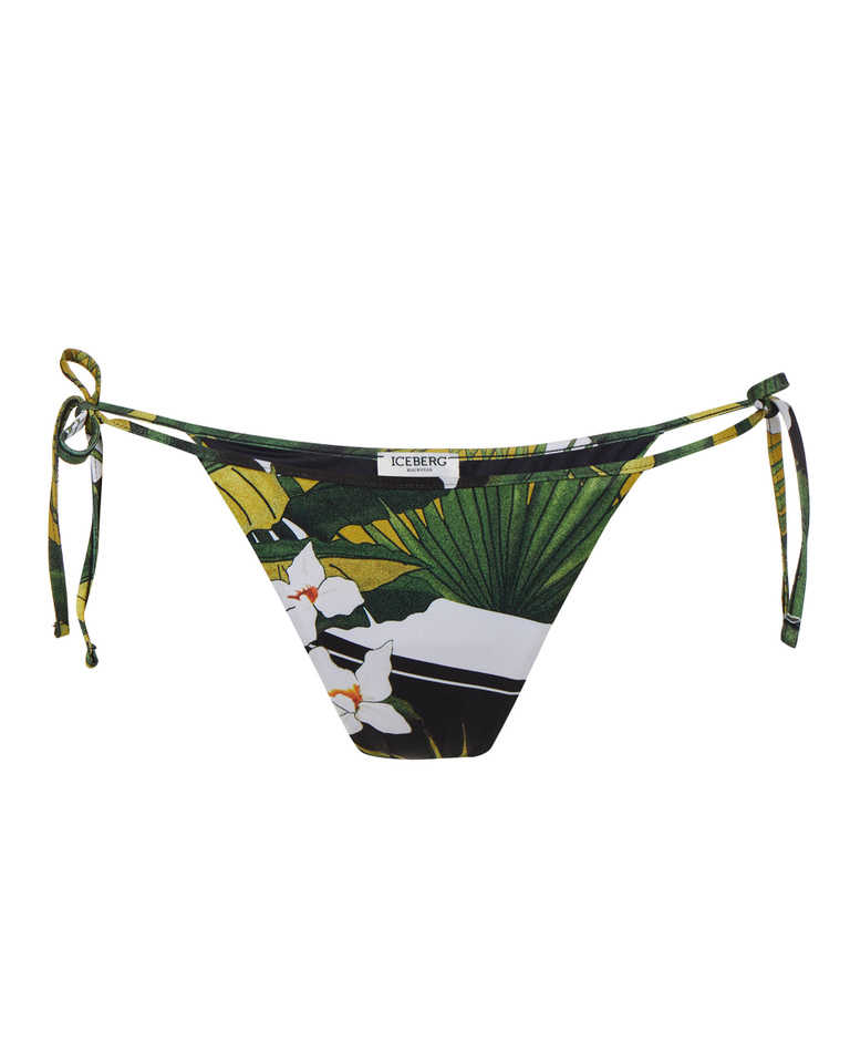 Palm print bikini bottoms - Beachwear | Iceberg - Official Website