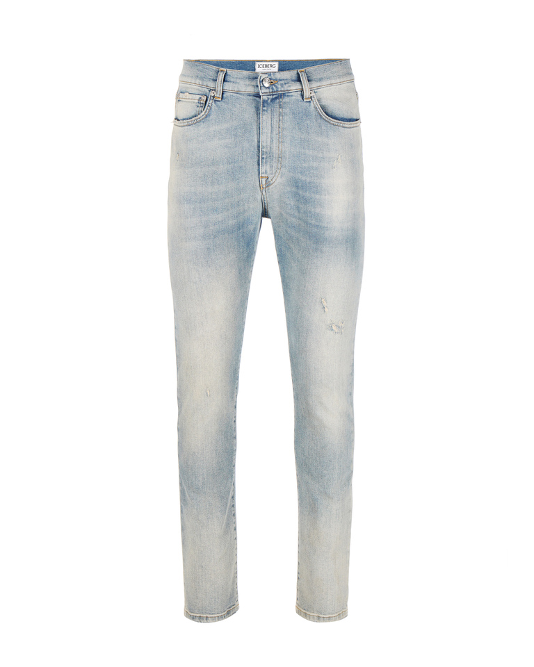 Logo skinny jeans - Trousers | Iceberg - Official Website
