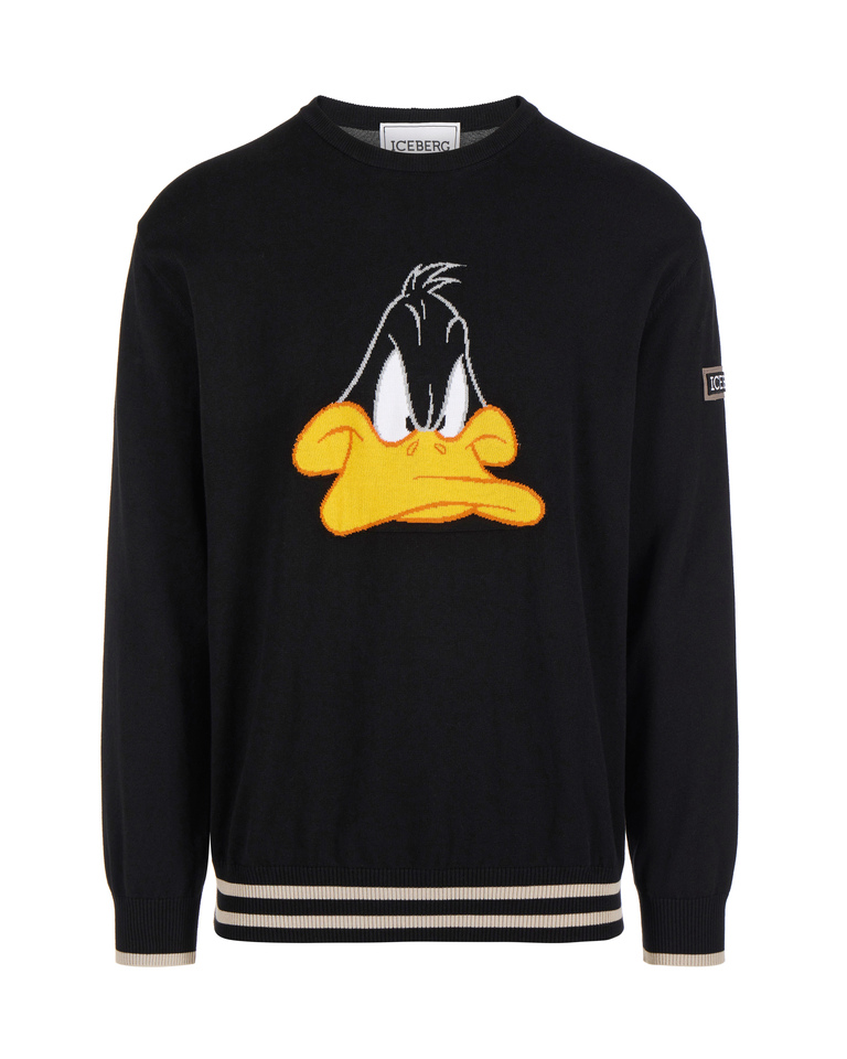 Daffy Duck sweater with logo - Knitwear | Iceberg - Official Website