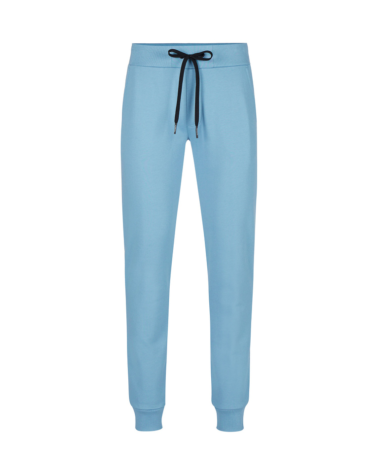 Celestial blue heritage logo joggers - Trousers | Iceberg - Official Website