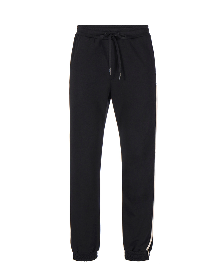 Black joggers with zip and logo - per abilitare | Iceberg - Official Website