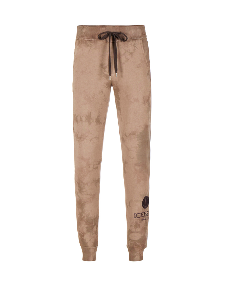 Brown cloudy print joggers - ICEBERG SUSTAINABLE | Iceberg - Official Website