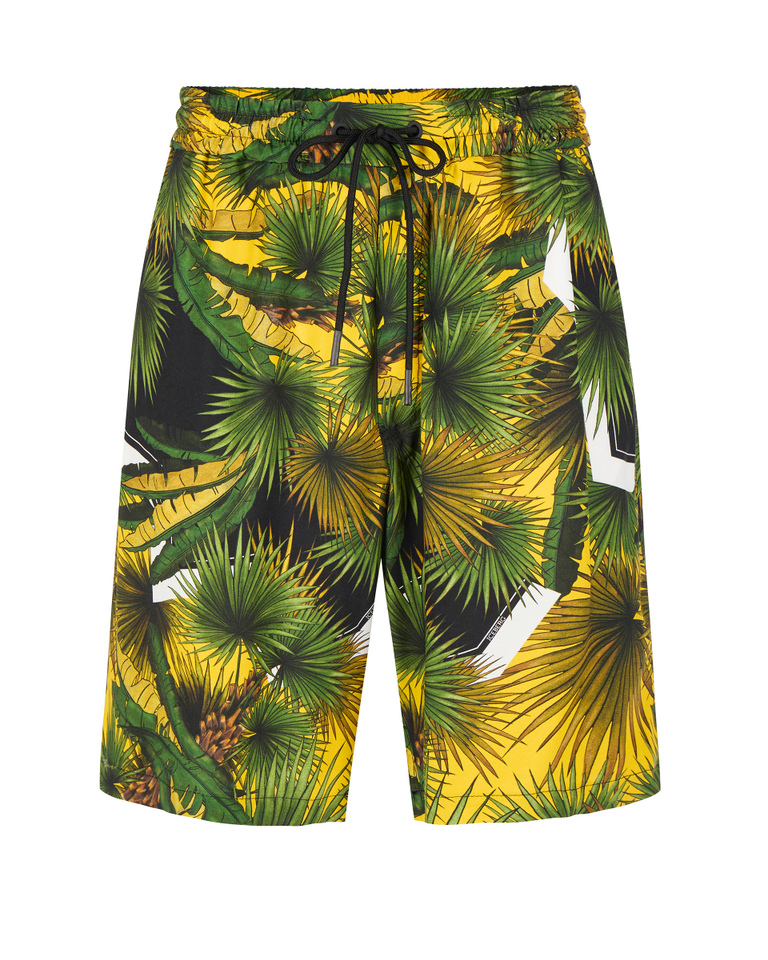 Palm print shorts - Trousers | Iceberg - Official Website