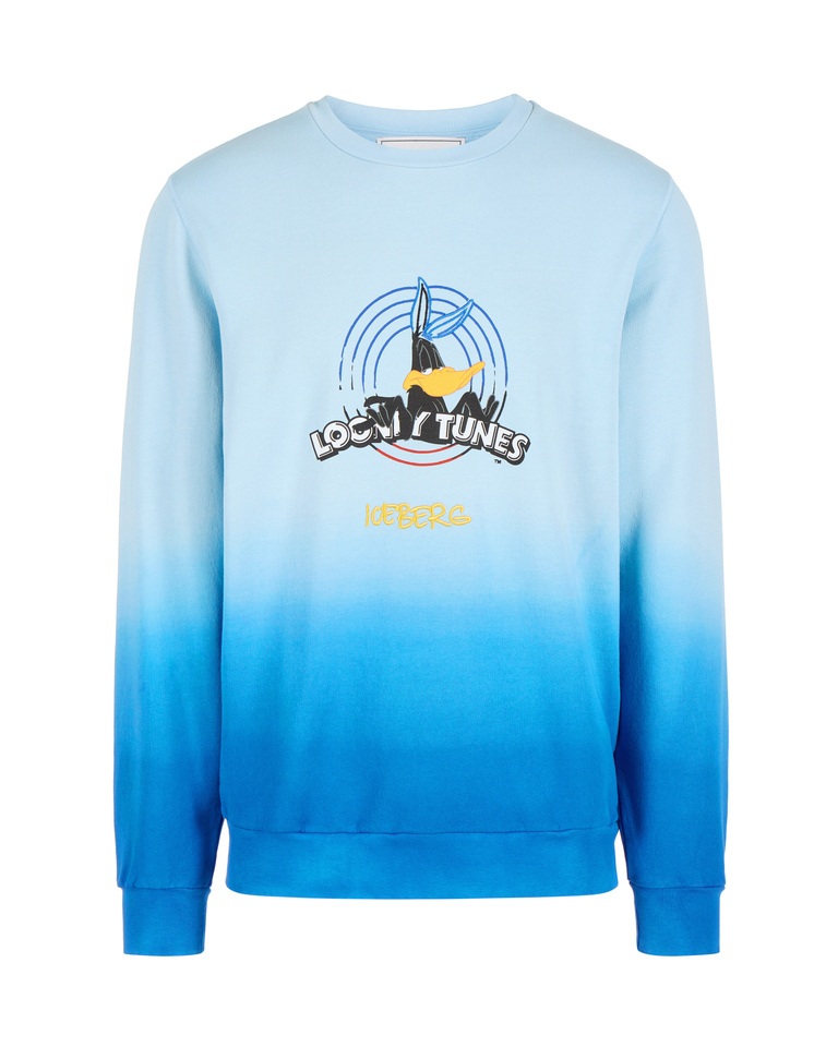Blue dégradé Looney Tunes sweatshirt - Sweatshirts | Iceberg - Official Website