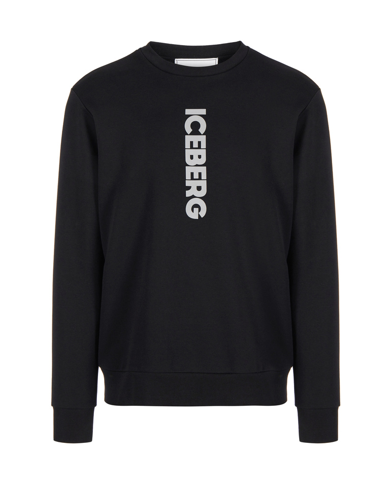 Vertical logo sweatshirt - Sweatshirts | Iceberg - Official Website