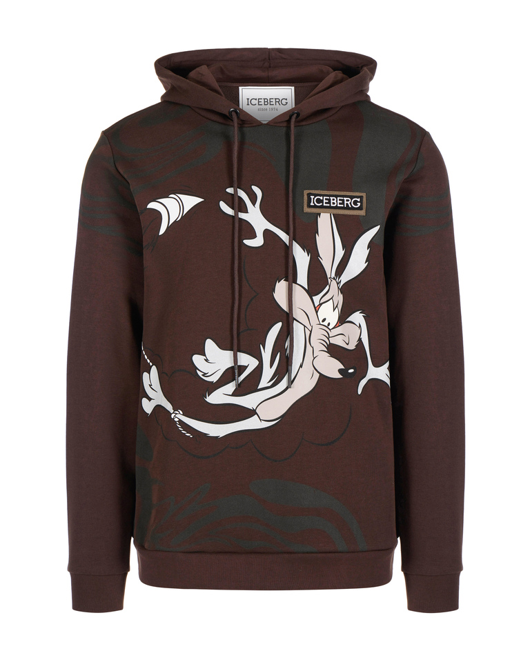 Wile E. Coyote hooded sweatshirt - Preview man | Iceberg - Official Website