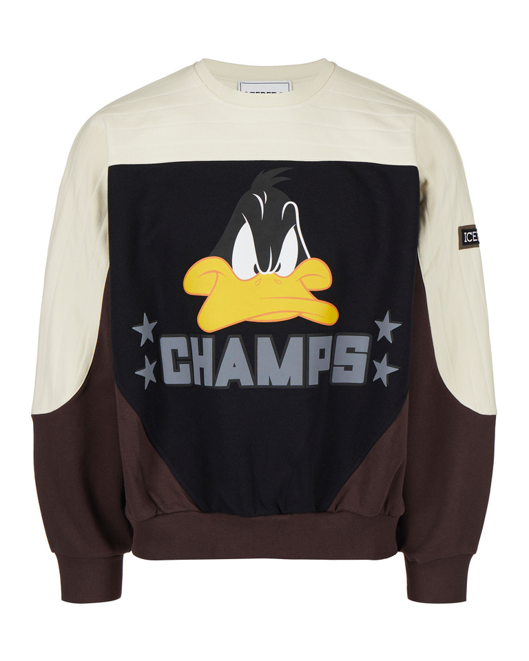 Looney Tunes black & white heritage logo sweatshirt - LOONEY TUNES MAN | Iceberg - Official Website