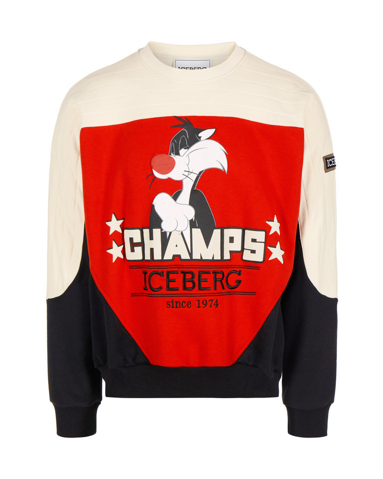 Looney Tunes heritage logo sweatshirt - Carosello HP man SHOES | Iceberg - Official Website